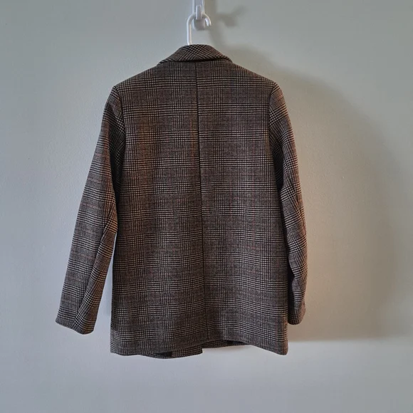 Abercrombie & Fitch Plaid Blazer Coat Sz Small - Picture 5 of 11